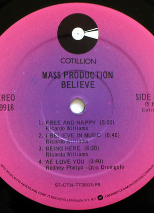 Mass Production : Believe (LP, Album, PR )