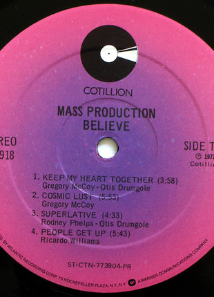 Mass Production : Believe (LP, Album, PR )