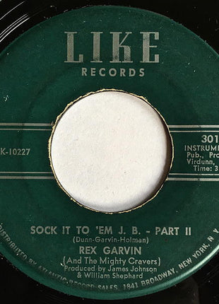 Rex Garvin & The Mighty Cravers : Sock It To 'Em J.B. (7", Single)