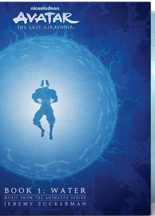 the album cover for Jeremy Zuckerman - Avatar: The Last Airbender - Book 1: Water [Music From The Animated Series] [Light Blue 2 LP]
