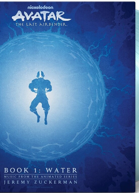 the album cover for Jeremy Zuckerman - Avatar: The Last Airbender - Book 1: Water [Music From The Animated Series] [Light Blue 2 LP]