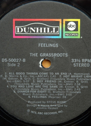 The Grass Roots : Feelings (LP, Album, RE, Tru)