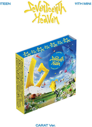 the album cover for SEVENTEEN - SEVENTEEN 11th Mini Album ‘SEVENTEENTH HEAVEN’ [CARAT Ver.]