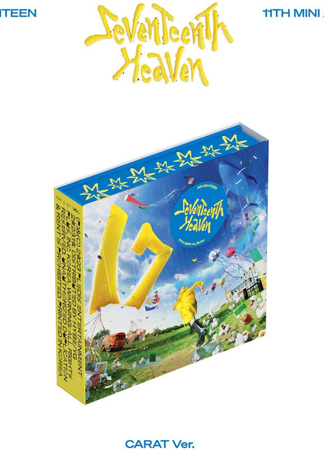the album cover for SEVENTEEN - SEVENTEEN 11th Mini Album ‘SEVENTEENTH HEAVEN’ [CARAT Ver.]