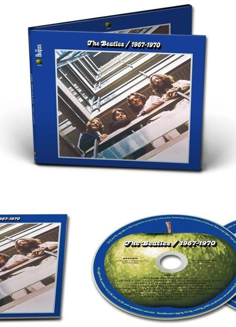 the album cover for The Beatles - 1967-1970 (The Blue Album): 2023 Edition [2CD]