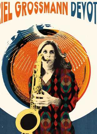the album cover for Muriel Grossmann - Devotion [Indie Exclusive Limited Edition Silver & Orange 2LP]