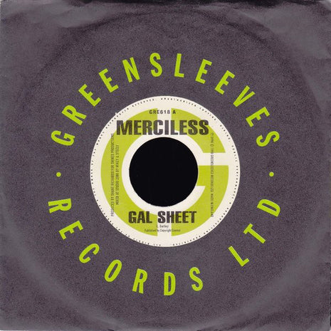 Merciless : Gal Sheet (7")
