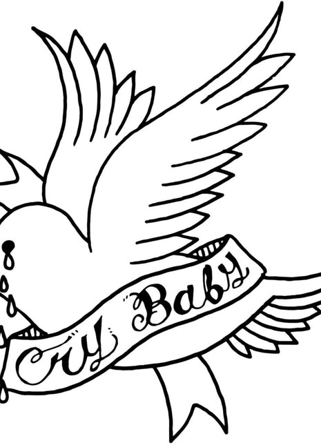 the album cover for Lil Peep - Crybaby