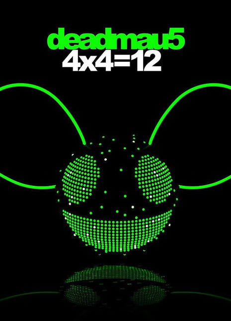 the album cover for Deadmau5 - 4x4=12 [Transparent Green 2LP]