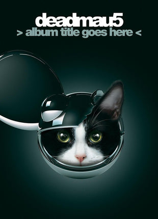 the album cover for Deadmau5 - > album title goes here < [Transparent Light Blue 2LP]