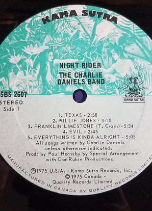 The Charlie Daniels Band : Nightrider (LP, Album)