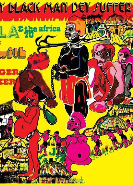 the album cover for Fela Kuti - Why Black Men They Suffer [Clear Vinyl] (Ylw)