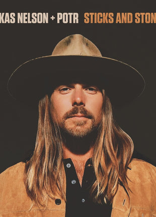 the album cover for Lukas Nelson & Promise Of The Real - Sticks and Stones [Indie Exclusive Limited Edition Dark Blue w/ White Swirl LP]