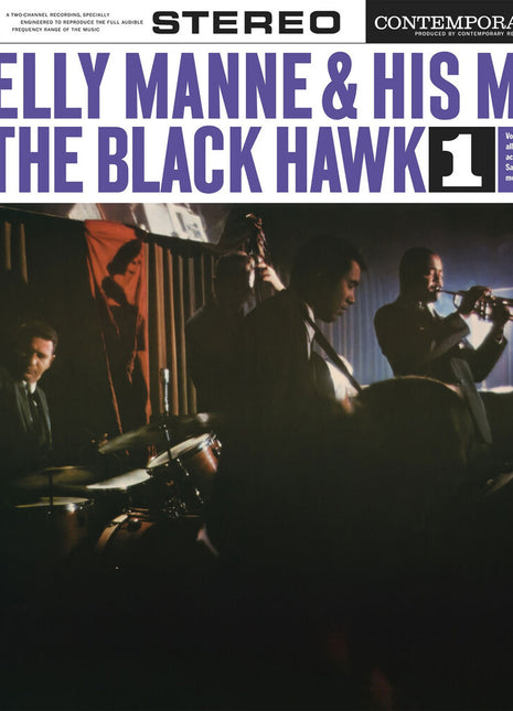 the album cover for Shelly Manne & His Men - At The Black Hawk, Vol. 1 [Contemporary Records Acoustic Sounds Series LP]