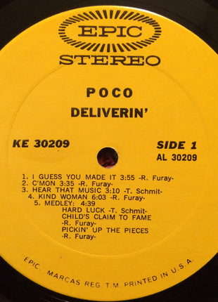 Poco (3) : Deliverin' (LP, Album, San)