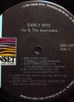 Jay & The Americans : Early Hits (LP, Album, Comp, RE)