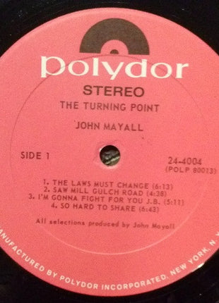 John Mayall : The Turning Point (LP, Album, Phi)