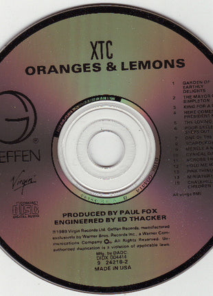XTC : Oranges & Lemons (CD, Album)