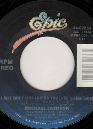 Michael Jackson : I Just Can't Stop Loving You (7", Single)