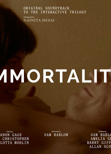 the album cover for Nainita Desai - Immortality - O.S.T.