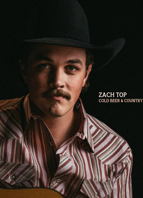the album cover for Zach Top - Cold Beer & Country Music