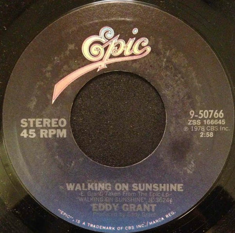 Eddy Grant : Walking On Sunshine (7")