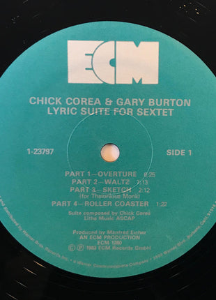 Gary Burton / Chick Corea : Lyric Suite For Sextet (LP, Album)