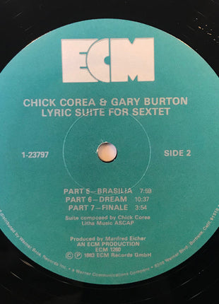 Gary Burton / Chick Corea : Lyric Suite For Sextet (LP, Album)