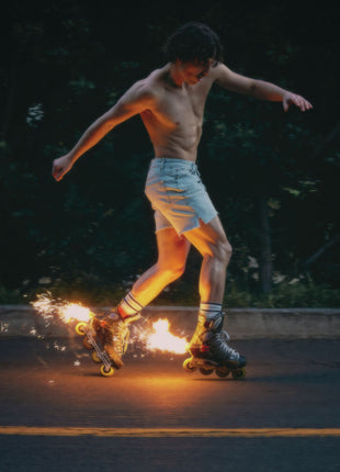 the album cover for Benson Boone - Fireworks & Rollerblades (Mod)