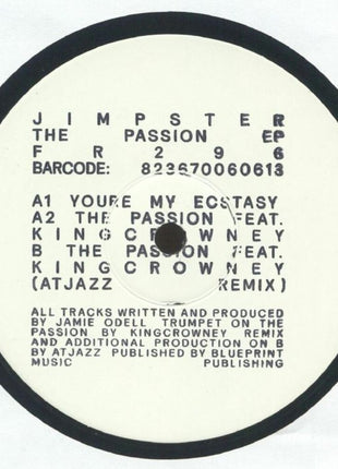 the album cover for Jimpster - Passion (Ep)