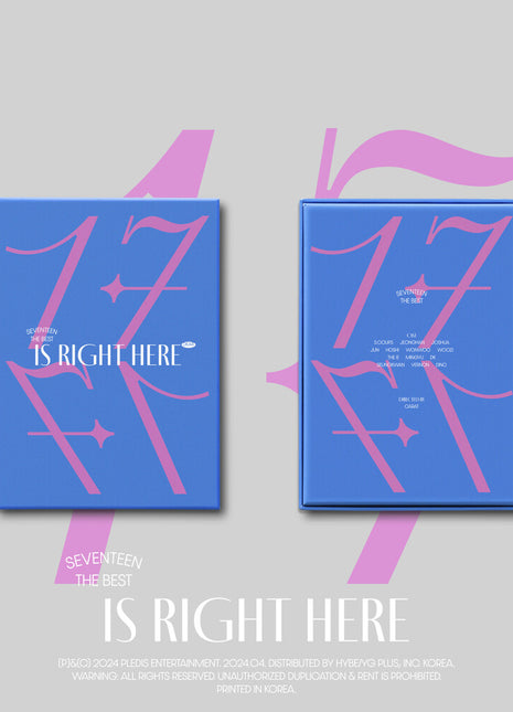 the album cover for SEVENTEEN - Seventeen Best Album '17 Is Right Here (Dear Ver.)