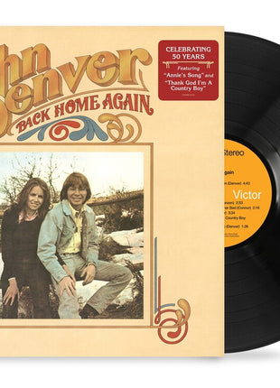 the album cover for John Denver - Back Home Again [LP]