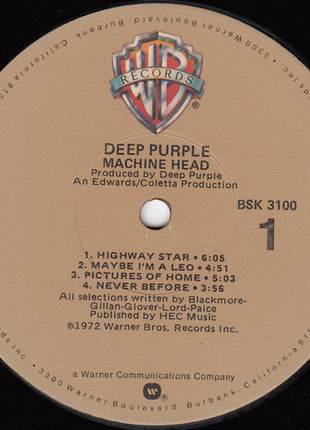 Deep Purple : Machine Head (LP, Album, RE, Jac)