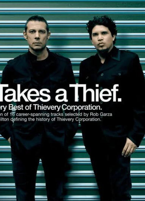 the album cover for Thievery Corporation - It Takes A Thief [RSD Essentials 2LPxCoke Bottle Green]