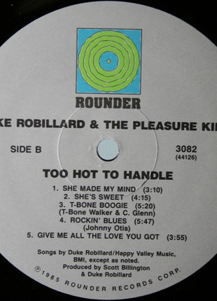 Duke Robillard And The Pleasure Kings : Too Hot To Handle (LP, Album, Wak)