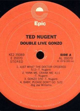 Ted Nugent : Double Live Gonzo! (2xLP, Album, Pit)