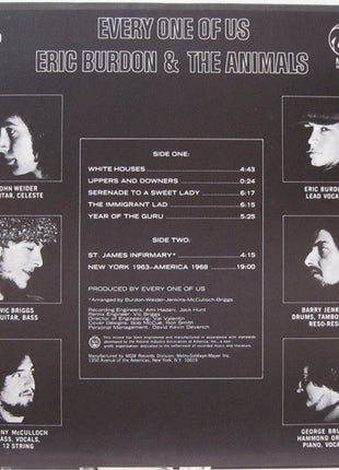 Eric Burdon & The Animals : Every One Of Us (LP, Album, MGM)