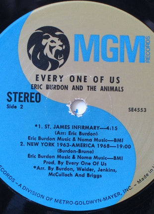 Eric Burdon & The Animals : Every One Of Us (LP, Album, MGM)