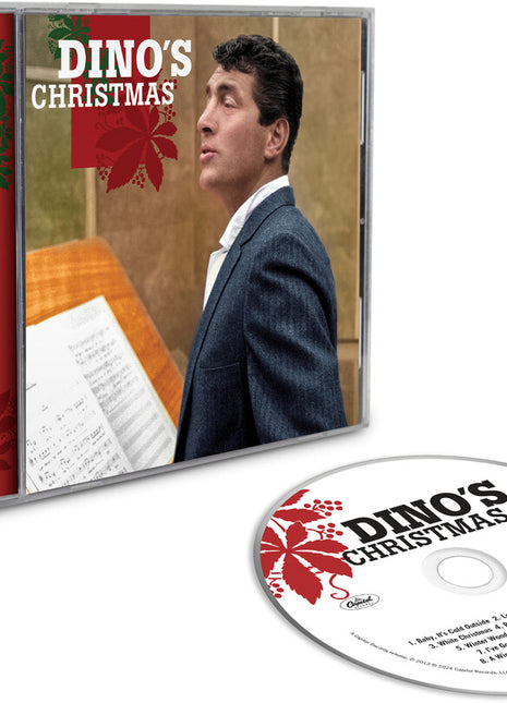 the album cover for Dean Martin - Dino's Christmas [CD]