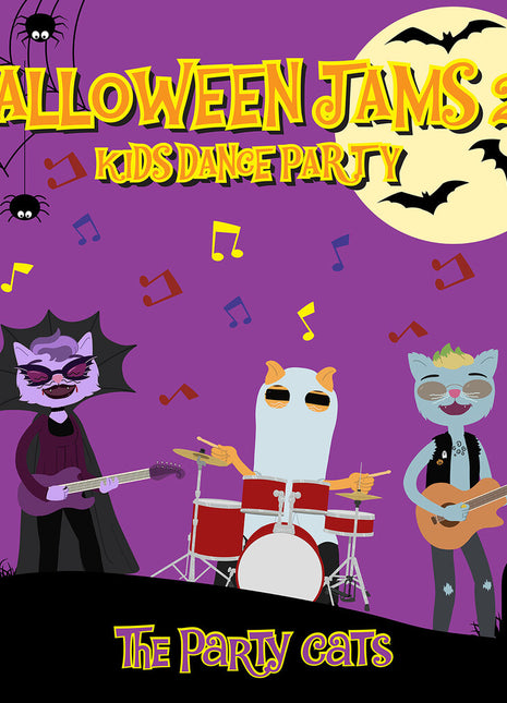 the album cover for Party Cats - Kids Dance Party: Halloween Jams 2 (Mod)