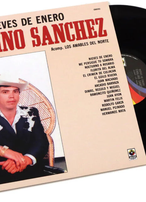 the album cover for Chalino Sanchez - Nieves de Enero [LP]