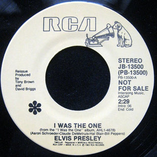 Elvis Presley : I Was The One (7", Promo, RE)