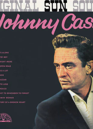 the album cover for Johnny Cash - Original Sun Sound Of Johnny Cash [Clear Vinyl] (Viol)