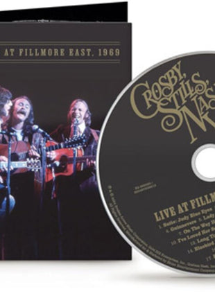 the album cover for Crosby Stills Nash & Young - Live At Fillmore East, 1969