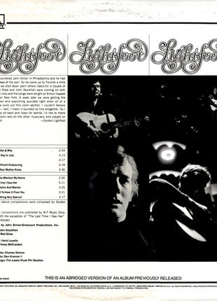 Gordon Lightfoot : Did She Mention My Name (LP, Album, RE, Abr)