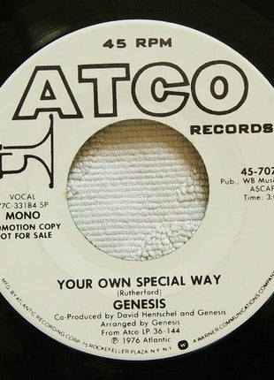 Genesis : Your Own Special Way  (7", Mono, Promo, SP )