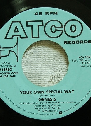 Genesis : Your Own Special Way  (7", Mono, Promo, SP )