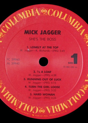 Mick Jagger : She's The Boss (LP, Album, Pit)