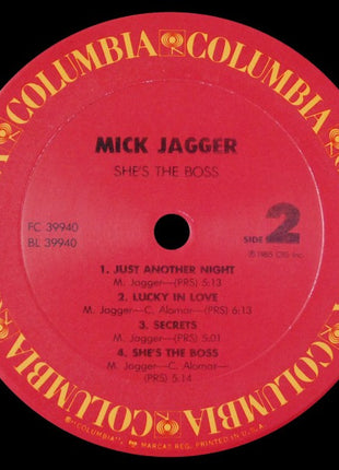 Mick Jagger : She's The Boss (LP, Album, Pit)