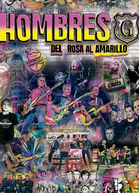 the album cover for Hombres G - Del Rosa Al Amarillo